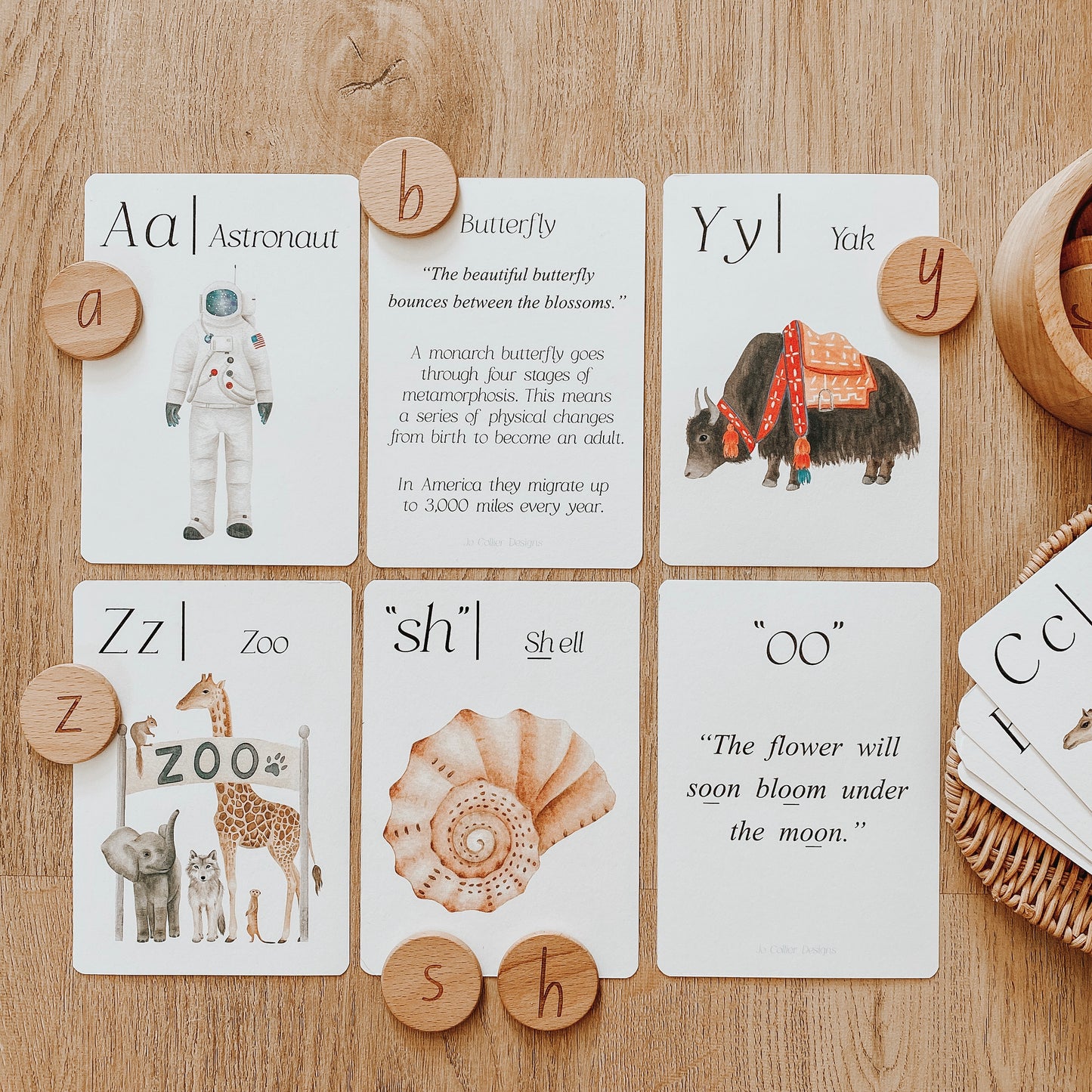 Jo Collier Designs | Around the World Phonics and Sounds Flash Cards