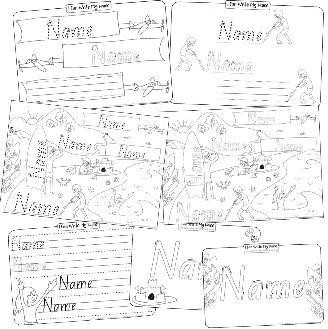 Name Writing Practise | Beach Ed. (Digital Download)