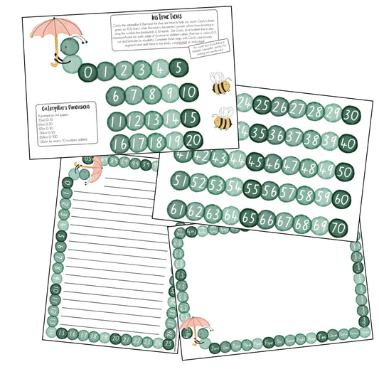 Buildable Number Line 0-100 (Digital Download)