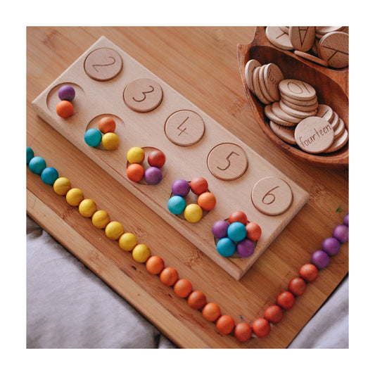 Qtoys | Coloured Wooden Balls (Set of 50)